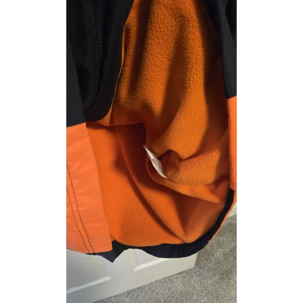 Reebok Chicago Bears NFL Team Apparel Jacket Men's L Navy Orange Fleece Line Y2K